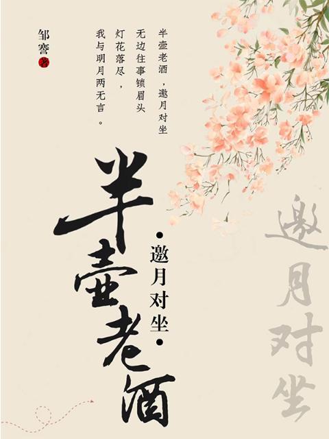 半壶老酒，邀月对坐